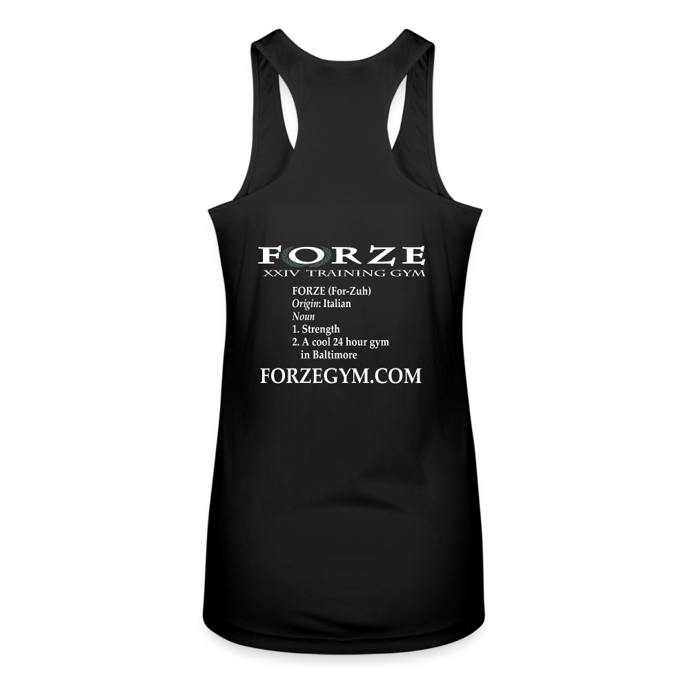 Women’s Performance Racerback Tank Top - black