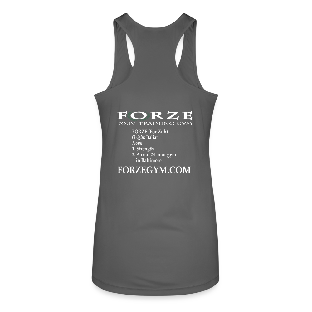 Women’s Performance Racerback Tank Top - charcoal